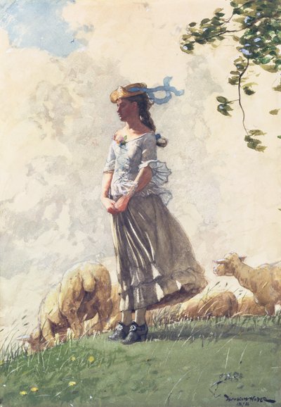 Fresh Air, 1878 by Winslow Homer